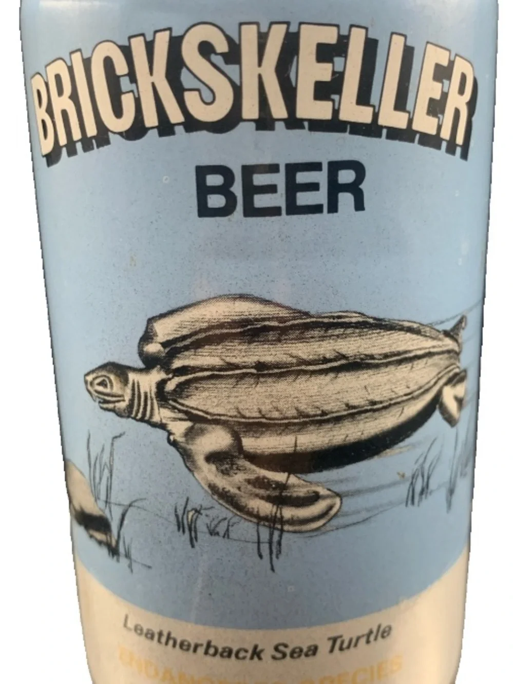 Vintage Beer Can Brickskeller Beer Leatherback Sea Turtle Pull Tab Empty